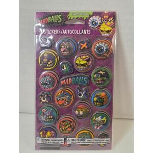 Madballs Sticker Sheets 2 Pack Multicolor New 2018 American‎ Greetings